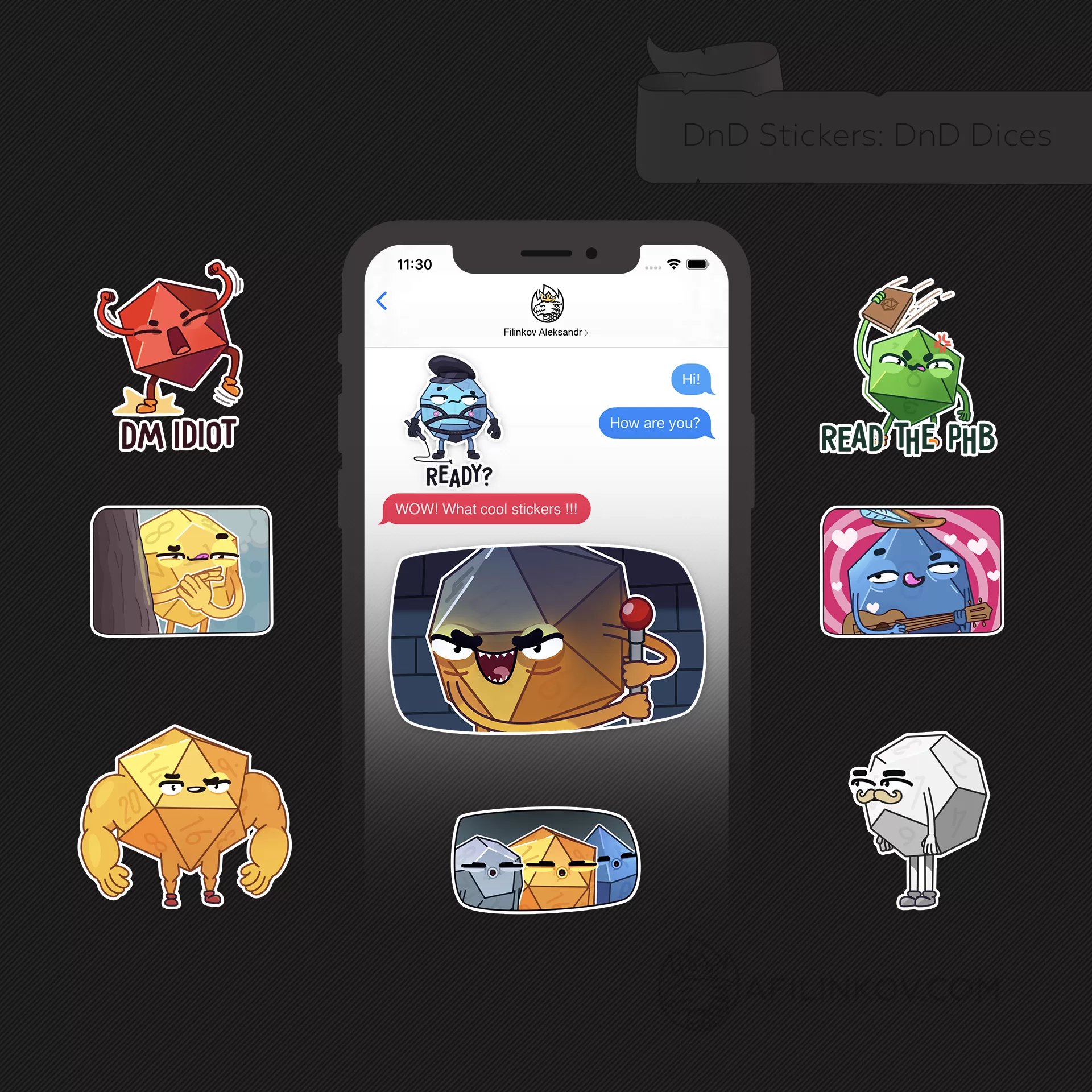 DnD Dices - DnD Stickers for Telegram